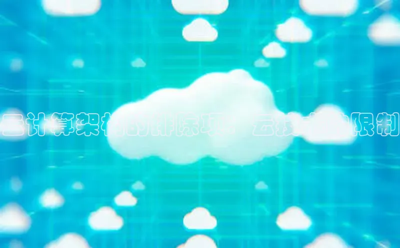 凯捷轻美电器云计算架构的排除项：云技术的限制